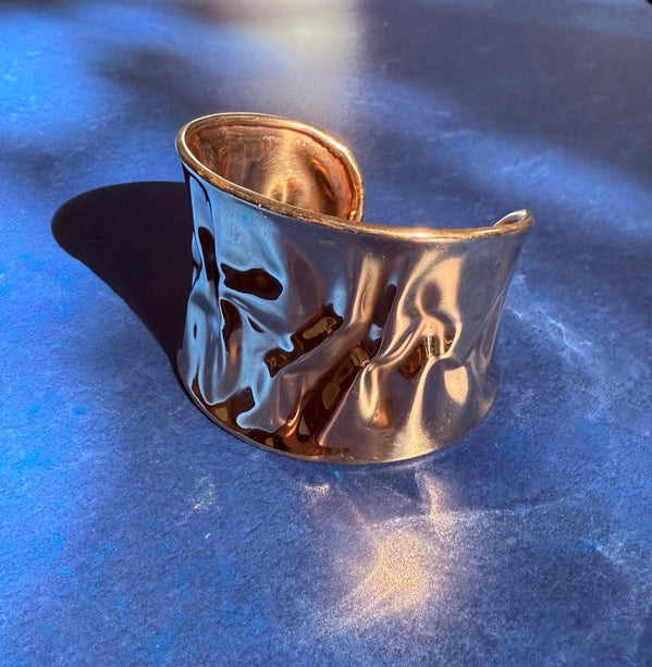 Boho Cuff Bracelet Brass Hammered Effect / Tribal / Ethnic / Rustic / Bohemian / Bohemian brass jewelry / Unisex / Gift / Adjustable