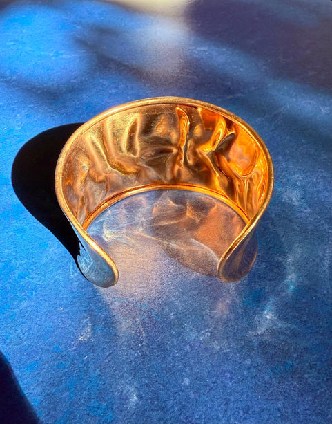 Boho Cuff Bracelet Brass Hammered Effect / Tribal / Ethnic / Rustic / Bohemian / Bohemian brass jewelry / Unisex / Gift / Adjustable