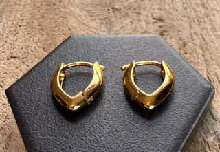 Gold Hoop Earrings 14K Plated / Silver 925 Hoops / Dainty / Classic Jewellery / Minimalist Earrings / Hypoallergenic / Contemporary Jewelry