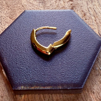 Gold Hoop Earrings 14K Plated / Silver 925 Hoops / Dainty / Classic Jewellery / Minimalist Earrings / Hypoallergenic / Contemporary Jewelry