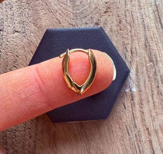 Gold Hoop Earrings 14K Plated / Silver 925 Hoops / Dainty / Classic Jewellery / Minimalist Earrings / Hypoallergenic / Contemporary Jewelry