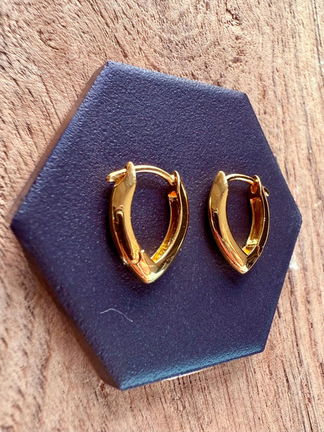 Gold Hoop Earrings 14K Plated / Silver 925 Hoops / Dainty / Classic Jewellery / Minimalist Earrings / Hypoallergenic / Contemporary Jewelry