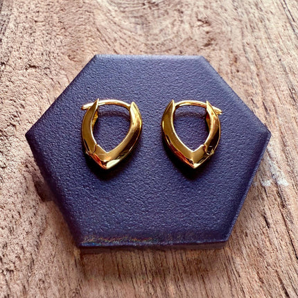Gold Hoop Earrings 14K Plated / Silver 925 Hoops / Dainty / Classic Jewellery / Minimalist Earrings / Hypoallergenic / Contemporary Jewelry