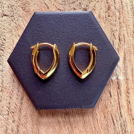 Gold Hoop Earrings 14K Plated / Silver 925 Hoops / Dainty / Classic Jewellery / Minimalist Earrings / Hypoallergenic / Contemporary Jewelry