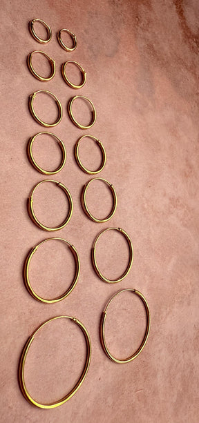 Gold Hoop Earrings 14k Plated Hoops / Hypoallergenic 925 Silver Hoops / Dainty / Huggie / Sleeper / Gift For Her / Contemporary Jewelry