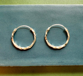 Sterling Silver Hoops Earrings / 925 Silver Hoops / Classic Jewellery / Dainty / Gift For Her / Contemporary Jewelry / Boho Style / Fashion