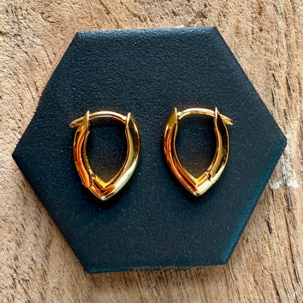 Gold Hoop Earrings 14K Plated / Silver 925 Hoops / Dainty / Classic Jewellery / Minimalist Earrings / Hypoallergenic / Contemporary Jewelry
