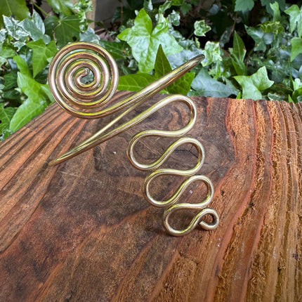 Spiral Brass Arm Bracelet / Boho / Tribal / Bangle/ Ethnic / Rustic / Bohemian / Hippie / Body Jewellery / FestivaL Fashion / Adjustable
