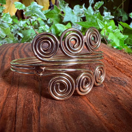 Spiral Arm Bracelet Brass / Boho / Tribal / Bangle/ Ethnic / Rustic / Bohemian / Hippie / Body Jewellery / FestivaL Fashion / Adjustable