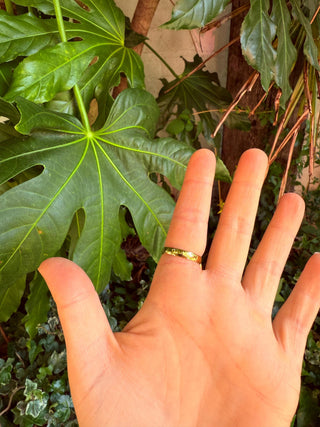 Crescent Moon Lapis Lazuli Brass Ring / Boho Jewellery / Spiritual Gift for Her / Women's Ring / Astrology Jewelery / Meditation / Yoga