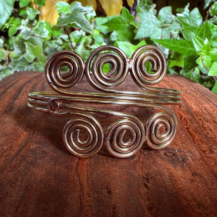 Spiral Arm Bracelet Brass / Boho / Tribal / Bangle/ Ethnic / Rustic / Bohemian / Hippie / Body Jewellery / FestivaL Fashion / Adjustable