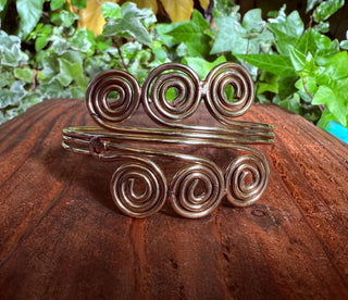 Spiral Arm Bracelet Brass / Boho / Tribal / Bangle/ Ethnic / Rustic / Bohemian / Hippie / Body Jewellery / FestivaL Fashion / Adjustable