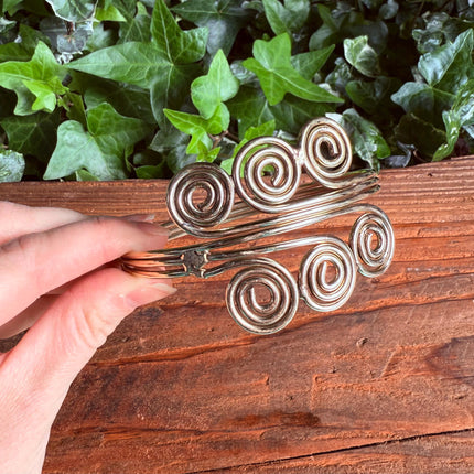 Spiral Arm Bracelet Brass / Boho / Tribal / Bangle/ Ethnic / Rustic / Bohemian / Hippie / Body Jewellery / FestivaL Fashion / Adjustable