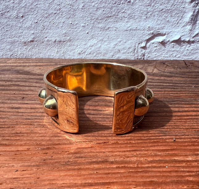 Steampunk Brass Cuff Bracelet / Tribal / Festival Fashion Boho / Ethnic / Rustic / Bohemian / Hippie / Jewellery / Adjustable / Unisex /