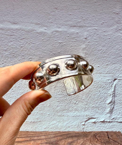 Steampunk Silver Cuff Bracelet / Tribal / Festival Fashion Boho / Ethnic / Rustic / Bohemian / Hippie / Jewellery / Adjustable / Unisex /