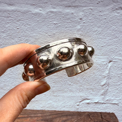 Steampunk Silver Cuff Bracelet / Tribal / Festival Fashion Boho / Ethnic / Rustic / Bohemian / Hippie / Jewellery / Adjustable / Unisex /