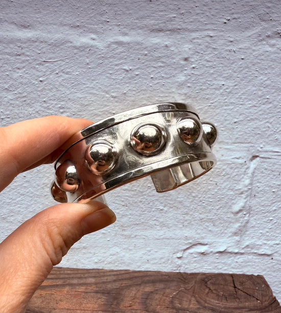 Steampunk Silver Cuff Bracelet / Tribal / Festival Fashion Boho / Ethnic / Rustic / Bohemian / Hippie / Jewellery / Adjustable / Unisex /