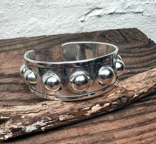 Steampunk Silver Cuff Bracelet / Tribal / Festival Fashion Boho / Ethnic / Rustic / Bohemian / Hippie / Jewellery / Adjustable / Unisex /