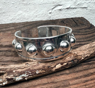 Steampunk Silver Cuff Bracelet / Tribal / Festival Fashion Boho / Ethnic / Rustic / Bohemian / Hippie / Jewellery / Adjustable / Unisex /