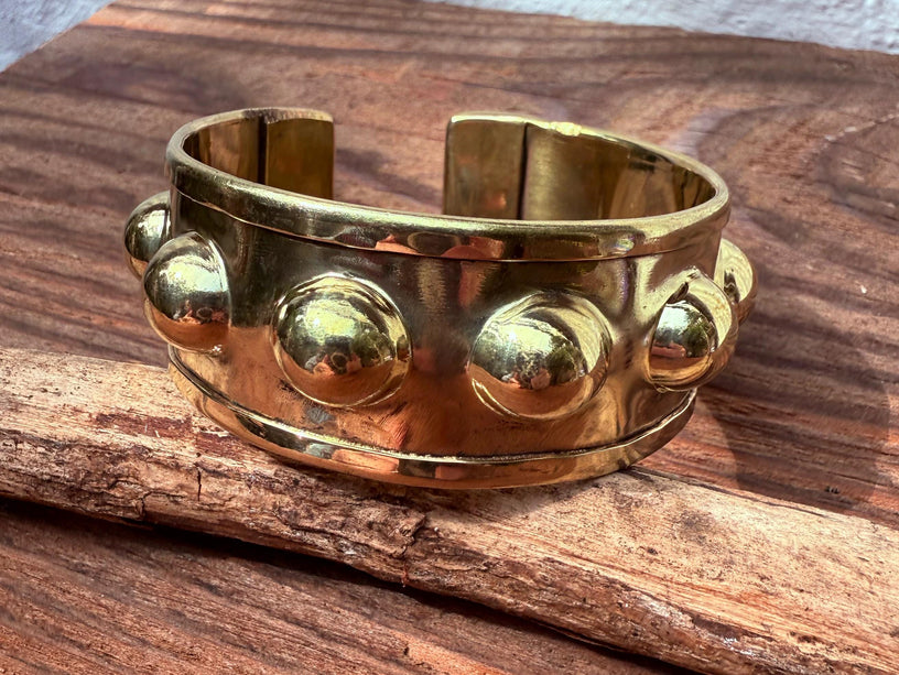 Steampunk Brass Cuff Bracelet / Tribal / Festival Fashion Boho / Ethnic / Rustic / Bohemian / Hippie / Jewellery / Adjustable / Unisex /