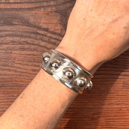 Steampunk Silver Cuff Bracelet / Tribal / Festival Fashion Boho / Ethnic / Rustic / Bohemian / Hippie / Jewellery / Adjustable / Unisex /