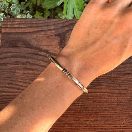 Bracelet Tribal Symbols Native Markings / Bangle / Cuff / Unisex / Boho / Ethnic / Rustic / Bohemian / Hippie / Costume Fashion Jewelery /
