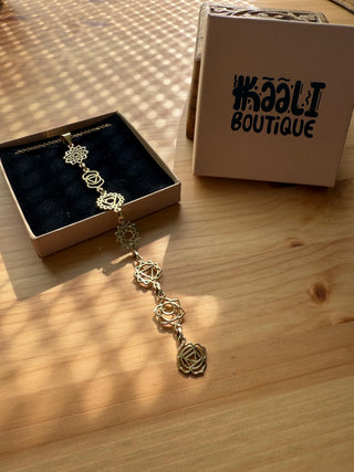 Gift Box for Her / Hoop Earrings / Dainty Bangle / Chakras Necklace / Choose Your Box