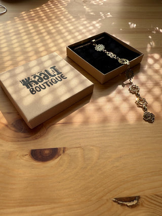 Gold Seven 7 Chakras Necklace / Gift Box / Gift For Her / Hypoallergenic / Yoga / / Boho / Hippie / Rustic / Ethnic