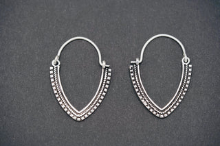 Small Boho Hoop Earrings, Bohemian Style Hoops, Hypoallergenic Option, Gift for Her