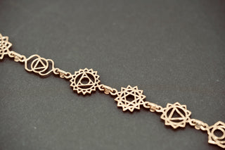 Gold Seven 7 Chakras Necklace / Gift Box / Gift For Her / Hypoallergenic / Yoga / / Boho / Hippie / Rustic / Ethnic