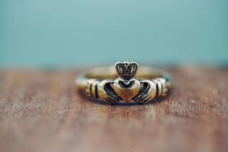 Brass Claddagh Heart Ring – Handmade Friendship, Loyalty & Love Jewellery | Kaali Boutique LTD