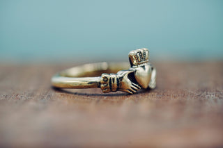 Brass Claddagh Heart Ring – Handmade Friendship, Loyalty & Love Jewellery | Kaali Boutique LTD