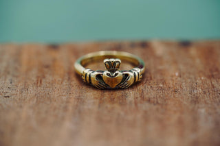 Brass Claddagh Heart Ring – Handmade Friendship, Loyalty & Love Jewellery | Kaali Boutique LTD