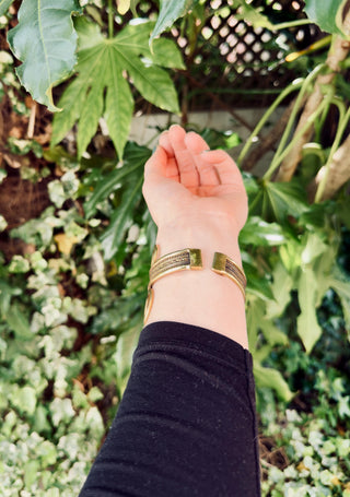 Boho Brass Cuff Bracelet – Adjustable Spiral Arm Cuff – Goddess Statement Bracelet – Tribal Bohemian Jewellery – Festival Wrist Cuff