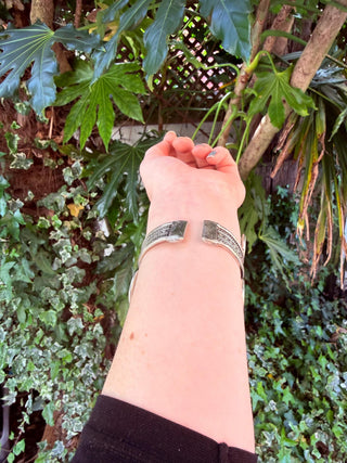 Boho Silver Cuff Bracelet – Adjustable Spiral Arm Cuff – Goddess Statement Bracelet – Tribal Bohemian Jewellery – Festival Wrist Cuff