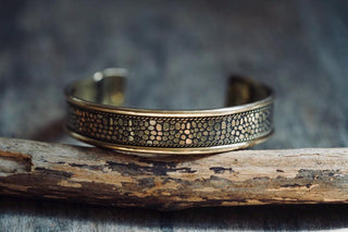 Boho Cuff Bracelet, Unique Brass Bracelet, Bohemian Jewellery Gift for Her