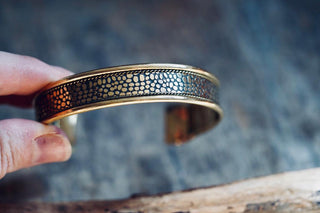 Boho Cuff Bracelet, Unique Brass Bracelet, Bohemian Jewellery Gift for Her