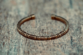 Engraved Brass Cuff Bracelet | Boho Statement Bangle | Adjustable Brass Bracelet | Tribal Inspired Jewellery | Gift for Her