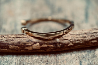 Engraved Brass Cuff Bracelet | Boho Statement Bangle | Adjustable Brass Bracelet | Tribal Inspired Jewellery | Gift for Her