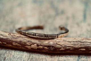 Engraved Brass Cuff Bracelet | Boho Statement Bangle | Adjustable Brass Bracelet | Tribal Inspired Jewellery | Gift for Her