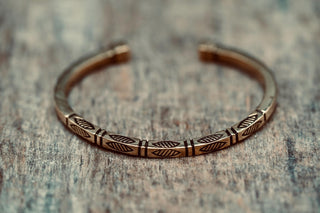 Engraved Brass Cuff Bracelet | Boho Statement Bangle | Adjustable Brass Bracelet | Tribal Inspired Jewellery | Gift for Her