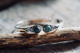 Labradorite Silver Cuff Bracelet, Spiritual Bracelet, Boho Silver Bangle, Statement Cuff, Feminine Jewellery, Gift for Her