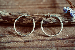 Elegant Silver Hoops / Hammered / Silver Hoops / Ethnic Boho Classic XL Bohemian Marriage Bridal Jewelry Hippie Hiphop Festival