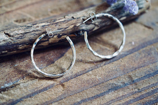 Elegant Silver Hoops / Hammered / Silver Hoops / Ethnic Boho Classic XL Bohemian Marriage Bridal Jewelry Hippie Hiphop Festival