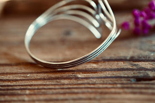 Angel Wing Silver Cuff Bracelet, Wing Bangle, Boho Statement Bracelet, Delicate Silver Bracelet, Alternative Jewellery,