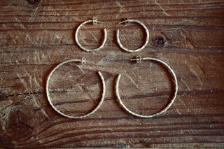 Elegant Silver Hoops / Hammered / Silver Hoops / Ethnic Boho Classic XL Bohemian Marriage Bridal Jewelry Hippie Hiphop Festival