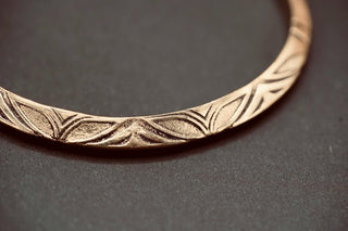 Men’s Brass Cuff Bracelet, Engraved Geometric Bangle, Boho Alternative Jewellery, Gold Tone Open Cuff, Unique Gift for Him