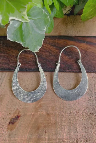 Silver Boho Earrings / Boho Jewelery / Bohemian Look / Festival Fashion / Yoga / Gypsy / Rustic / Tribal Jewellery / Indian Design