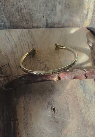 Bracelet Tribal Symbols Native Markings / Bangle / Cuff / Unisex / Boho / Ethnic / Rustic / Bohemian / Hippie / Costume Fashion Jewelery /