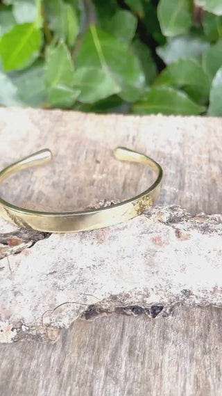 Simple Solid Brass Bracelet / Bangle / Boho / Ethnic / Rustic / Bohemian / Hippie / Gypsy / Jewellery /